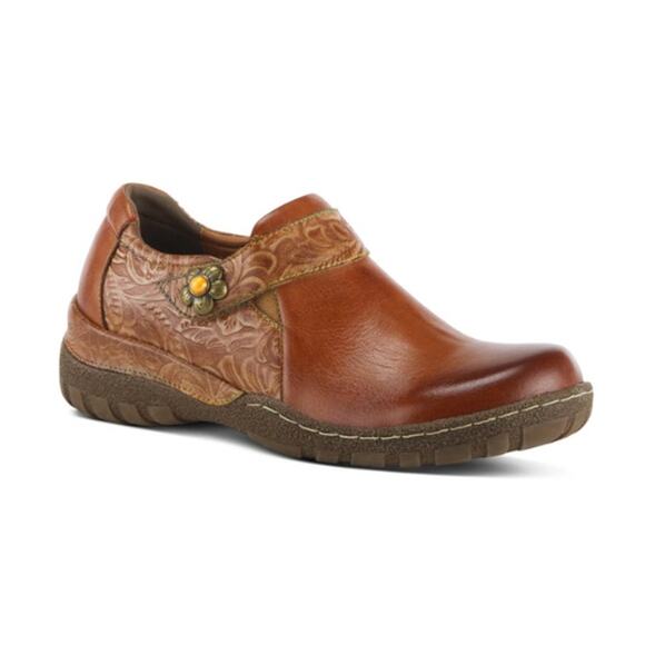 L'Artiste Spring Step Gyarados Slip On Shoes Camel Multi Size 7.5 US 38 EU NIB - Picture 1 of 13